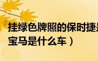 挂绿色牌照的保时捷是什么车（挂绿色牌照的宝马是什么车）