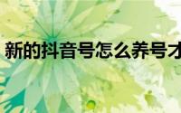 新的抖音号怎么养号才可以（如何养抖音号）
