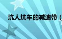 坑人坑车的减速带（不减速通过会怎样）