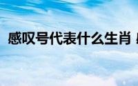 感叹号代表什么生肖 感叹号!代表什么意思 