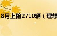 8月上险2710辆（理想ONE最新上险量出炉）