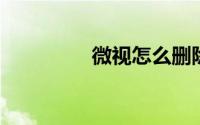 微视怎么删除自己的作品