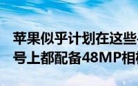 苹果似乎计划在这些手机的Pro和ProMax型号上都配备48MP相机