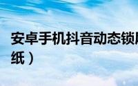 安卓手机抖音动态锁屏（安卓手机抖音动态壁纸）