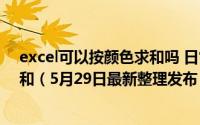 excel可以按颜色求和吗 日常办公excel如何进行按颜色求和（5月29日最新整理发布）