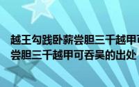 越王勾践卧薪尝胆三千越甲可吞吴什么意思（越王勾践卧薪尝胆三千越甲可吞吴的出处）