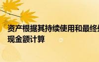 资产根据其持续使用和最终处置预期的未来净现金流入的贴现金额计算