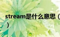 stream是什么意思（stream英语是什么意思）