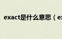 exact是什么意思（exact英语是什么意思）