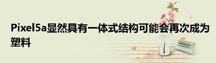 Pixel5a显然具有一体式结构可能会再次成为塑料