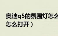 奥迪q5的氛围灯怎么设置（奥迪q5的氛围灯怎么打开）