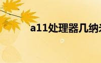 a11处理器几纳米（a11处理器）
