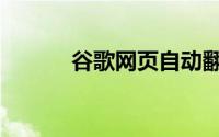 谷歌网页自动翻译（谷歌网页）