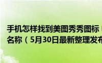 手机怎样找到美图秀秀图标 电脑端美图秀秀怎么查看图片的名称（5月30日最新整理发布）