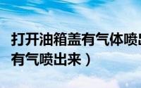 打开油箱盖有气体喷出怎么处理（油箱盖打开有气喷出来）