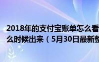 2018年的支付宝账单怎么看 支付宝2018年度账单在哪看 什么时候出来（5月30日最新整理发布）
