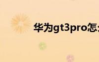 华为gt3pro怎么实时监测心率