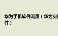 华为手机软件流量（华为应用市场怎么允许数据流量下载软件）