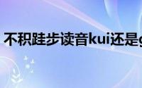不积跬步读音kui还是gui（不积跬步的出处）