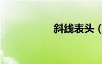 斜线表头（斜线表头）