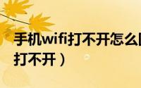 手机wifi打不开怎么回事自动关闭（手机wifi打不开）