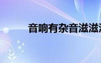 音响有杂音滋滋滋（音响有杂音）