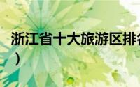 浙江省十大旅游区排名（浙江省十大旅游景点）