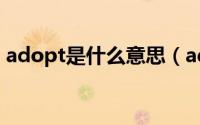 adopt是什么意思（adopt英语是什么意思）
