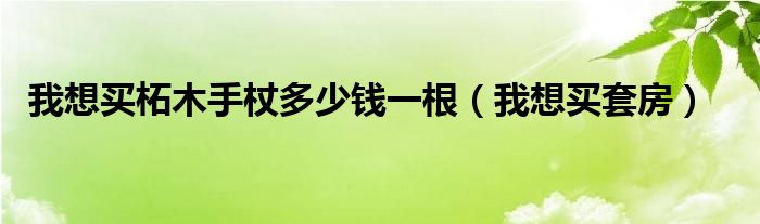 我想买柘木手杖多少钱一根（我想买套房）