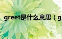 greet是什么意思（greet英语是什么意思）