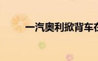 一汽奥利掀背车在上海车展上发布