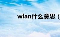 wlan什么意思（wlan怎么翻译）