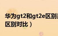华为gt2和gt2e区别是什么（华为gt2和gt2e区别对比）