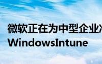 微软正在为中型企业准备基于云的IT管理平台WindowsIntune