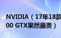 NVIDIA（17年18款旗舰显卡价格大比拼:8800 GTX果然最贵）