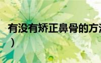 有没有矫正鼻骨的方法（鼻骨矫正有哪些方法）