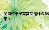胎盘位于子宫宫底是什么意思（胎盘位于子宫宫底是什么意思）