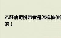 乙肝病毒携带者是怎样被传染的（乙肝病毒携带者是怎么得的）