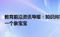 教育前沿资讯导报：知识问答：大象一般怀孕多久才能生下一个象宝宝
