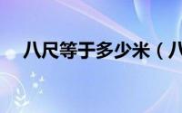 八尺等于多少米（八尺具体等于多少米）