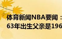 体育新闻NBA要闻：字母哥谈球衣号母亲1963年出生父亲是1964年