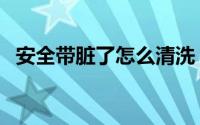 安全带脏了怎么清洗（安全带的清洗方法）