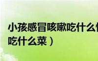 小孩感冒咳嗽吃什么快速止咳（小孩感冒咳嗽吃什么菜）