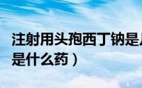 注射用头孢西丁钠是几代（注射用头孢西丁钠是什么药）