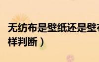 无纺布是壁纸还是壁布（无纺布材料壁纸怎么样判断）