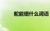 舵能组什么词语（舵组词有哪些）