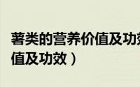 薯类的营养价值及功效与作用（薯类的营养价值及功效）