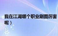 我在江湖哪个职业刷图厉害（我在江湖哪个职业刷图更厉害呢）