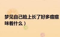 梦见自己脸上长了好多痘痘（梦见自己脸上长了好多痘痘意味着什么）