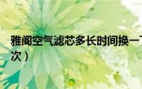 雅阁空气滤芯多长时间换一下（雅阁汽车空调滤芯多久换一次）